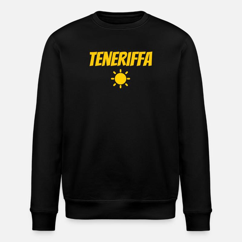 Teneriffa Souvenir mit Sonne - Stanley/Stella Unisex Bio-Sweatshirt ROLLER - Schwarz
