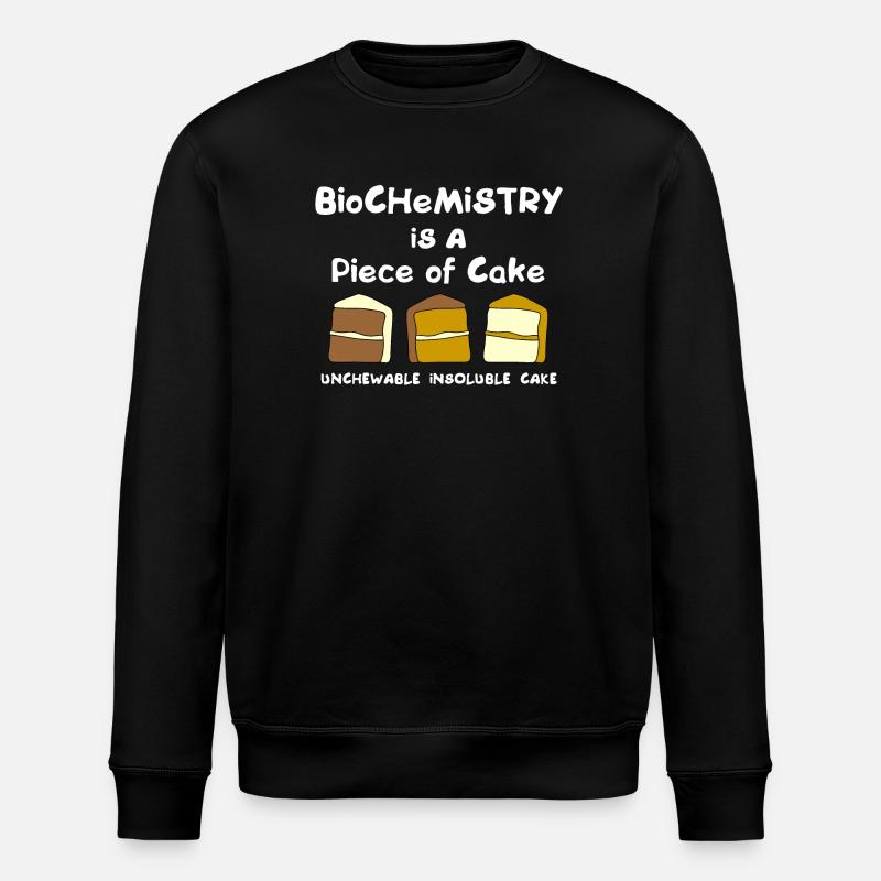 Biochemistry Cake - Stanley/Stella ROLLER Unisex Organic Sweatshirt - black