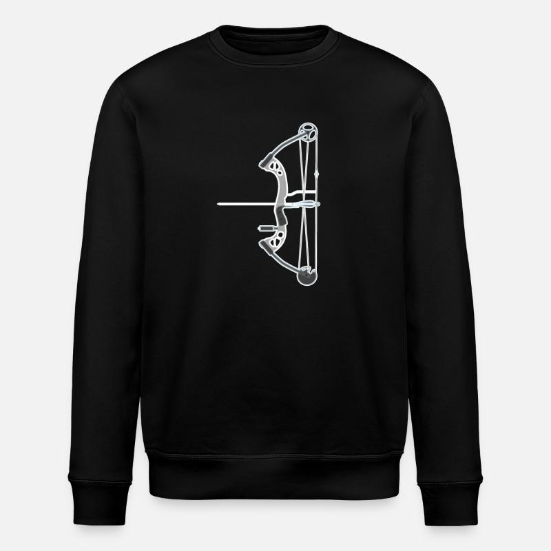 Bogenschießen Compoundbogen - Stanley/Stella Unisex Bio-Sweatshirt ROLLER - Schwarz