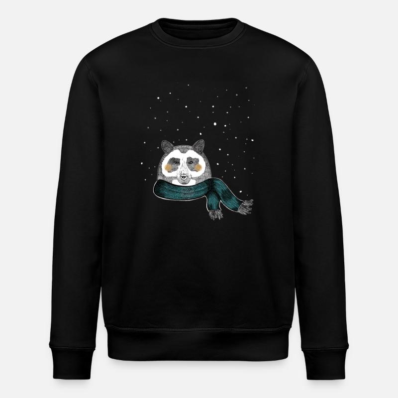 Winter Bär - Stanley/Stella Unisex Bio-Sweatshirt ROLLER - Schwarz