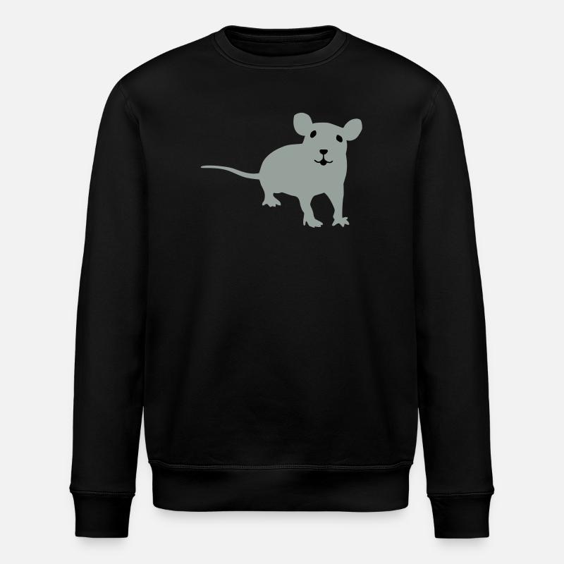 Ratte - Stanley/Stella Unisex Bio-Sweatshirt ROLLER - Schwarz