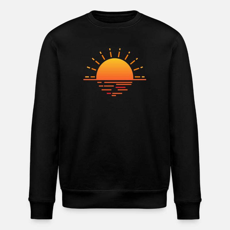Sonnenuntergang - Stanley/Stella Unisex Bio-Sweatshirt ROLLER - Schwarz