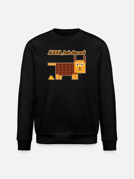 Alexa, pick that up! - Stanley/Stella ROLLER Unisex Organic Sweatshirt - black