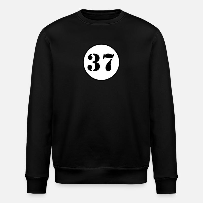 NUMÉRO 37 trente-sept cadeau d'anniversaire - Sweat bio ROLLER Stanley/Stella Unisexe - noir