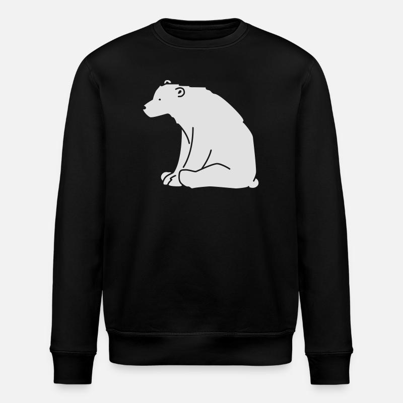 Eisbär - Sweat bio ROLLER Stanley/Stella Unisexe - noir