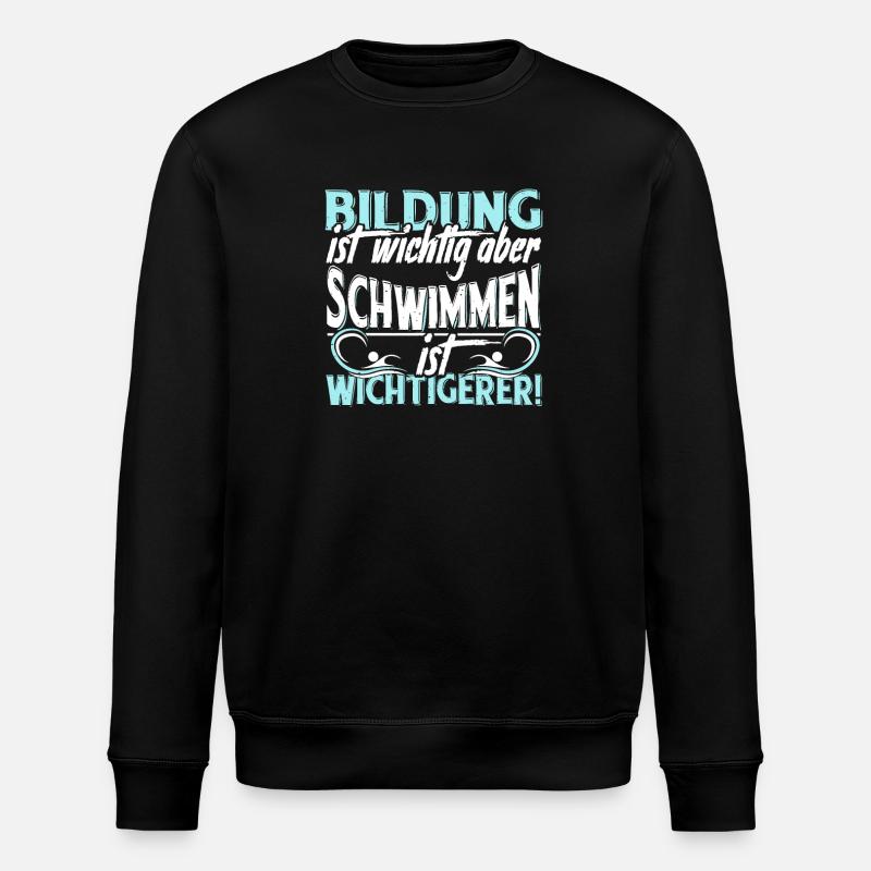 Schwimmen - Stanley/Stella Unisex Bio-Sweatshirt ROLLER - Schwarz