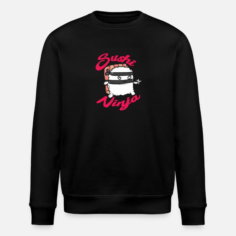 Sushi Essen Japan Geschenk - Stanley/Stella Unisex Bio-Sweatshirt ROLLER - Schwarz