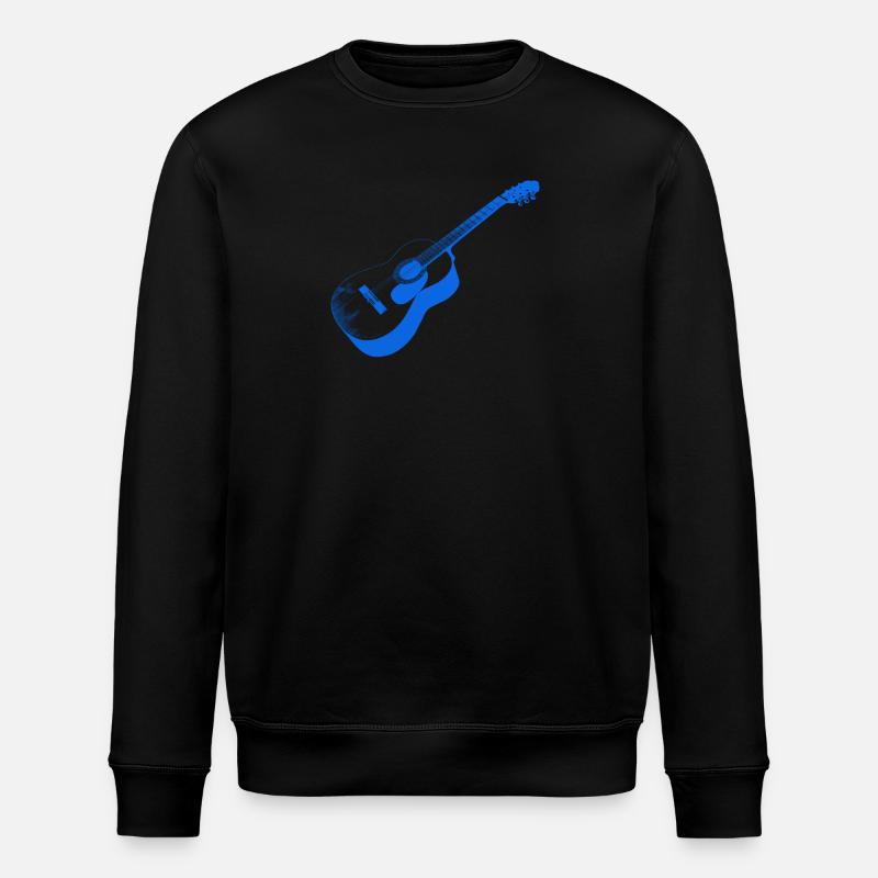 Impression de guitare acoustique astucieuse - Sweat bio ROLLER Stanley/Stella Unisexe - noir