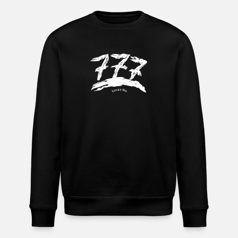 Numéro porte-bonheur 777 - Sweat bio ROLLER Stanley/Stella Unisexe - noir