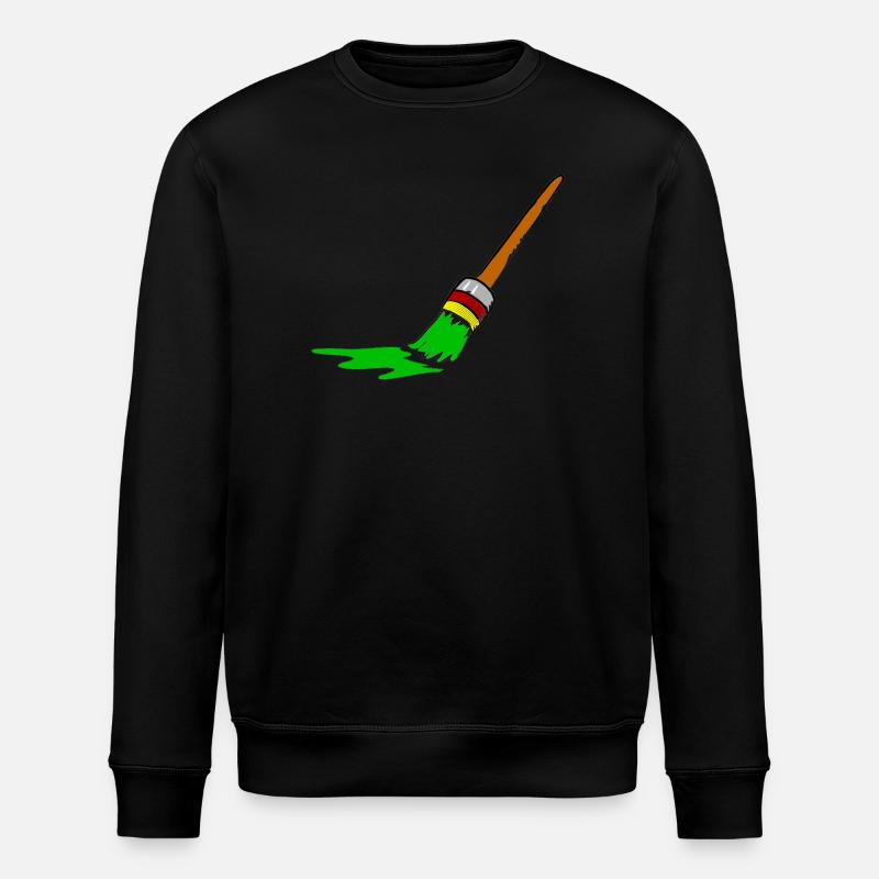 Urban Graffiti Brush Design - Stanley/Stella ROLLER Unisex Organic Sweatshirt - black