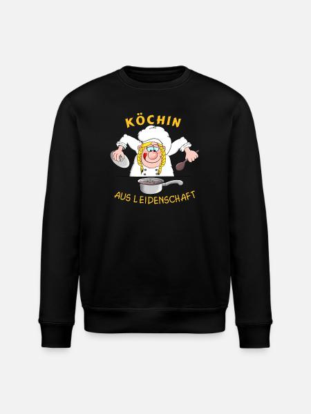 Cuisiner avec passion - Sweat bio ROLLER Stanley/Stella Unisexe - noir