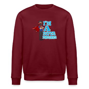 Programmeur cadeau informatique - Sweat bio ROLLER Stanley/Stella Unisexe - bordeaux - Devant - Nik (191cm)