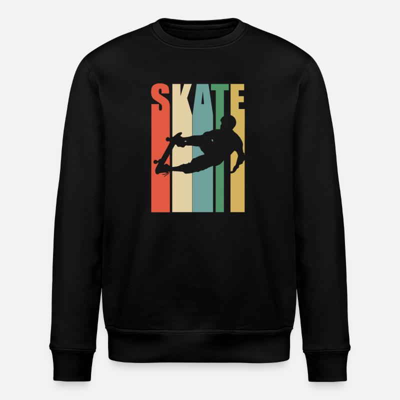 Skateboarden - Skaten - Stanley/Stella Unisex Bio-Sweatshirt ROLLER - Schwarz