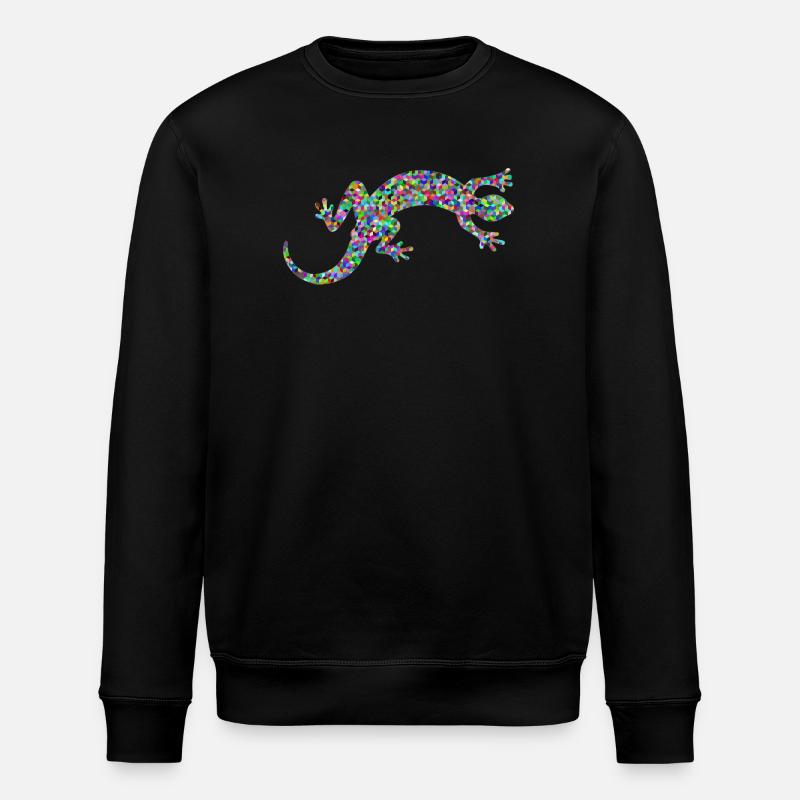 Gecko, Salamander, patterncontest - Stanley/Stella Unisex Bio-Sweatshirt ROLLER - Schwarz