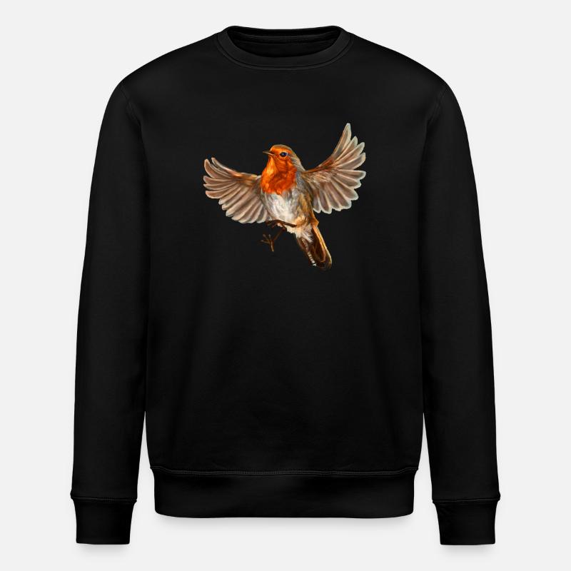 Roter Vogel - Stanley/Stella Unisex Bio-Sweatshirt ROLLER - Schwarz