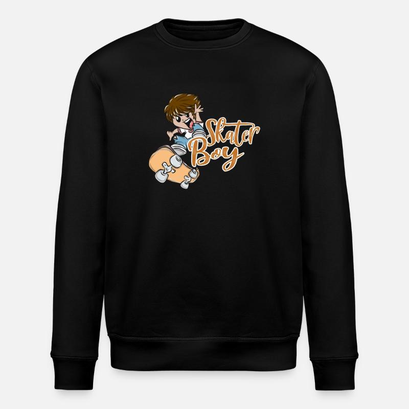 skateboard - Sweat bio ROLLER Stanley/Stella Unisexe - noir