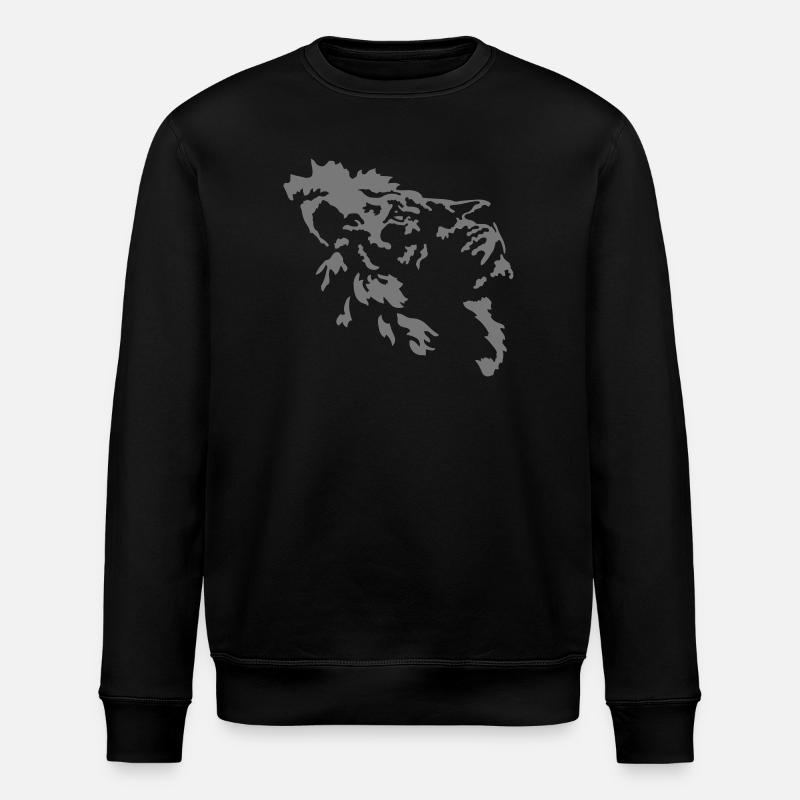 Löwe - Stanley/Stella Unisex Bio-Sweatshirt ROLLER - Schwarz