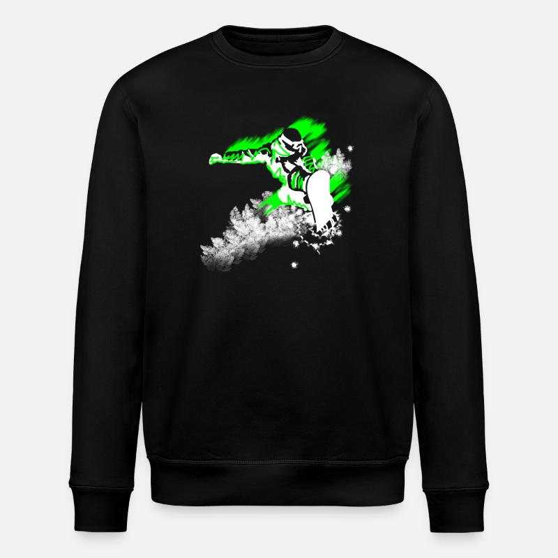 snowboardist - Stanley/Stella ROLLER Unisex Organic Sweatshirt - black