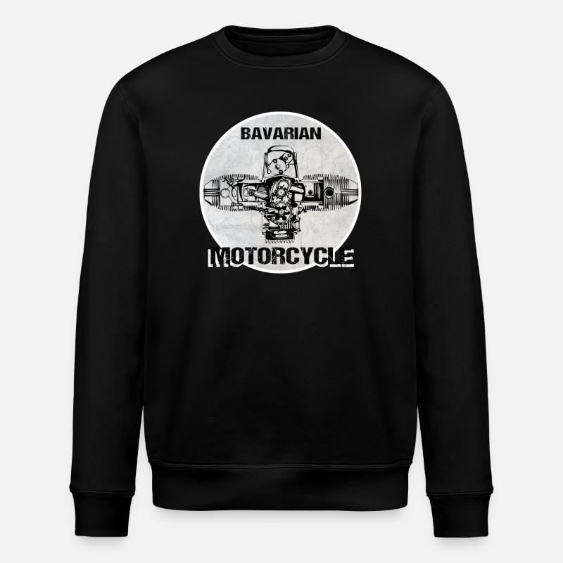 Bavarian Motorcycle boxer engine - Stanley/Stella ROLLER Unisex Organic Sweatshirt - black