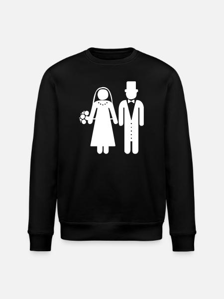 A wedding couple - Stanley/Stella ROLLER Unisex Organic Sweatshirt - black
