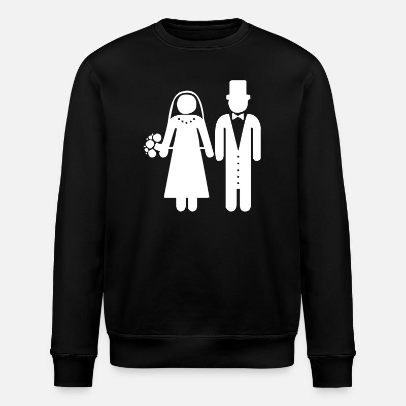 Un couple de mariage - Sweat bio ROLLER Stanley/Stella Unisexe - noir