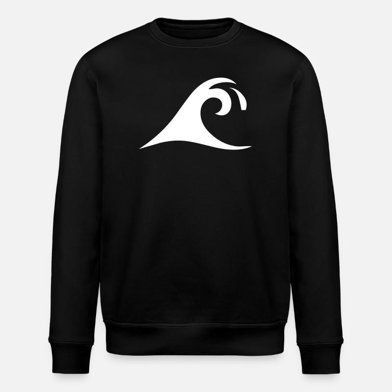 Ondes vagues - Sweat bio ROLLER Stanley/Stella Unisexe - noir