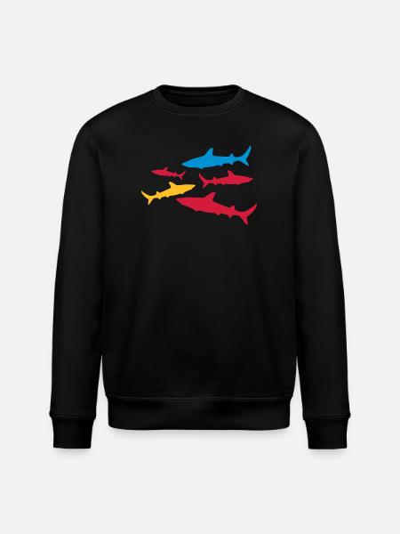 shark - Stanley/Stella ROLLER Unisex Organic Sweatshirt - black