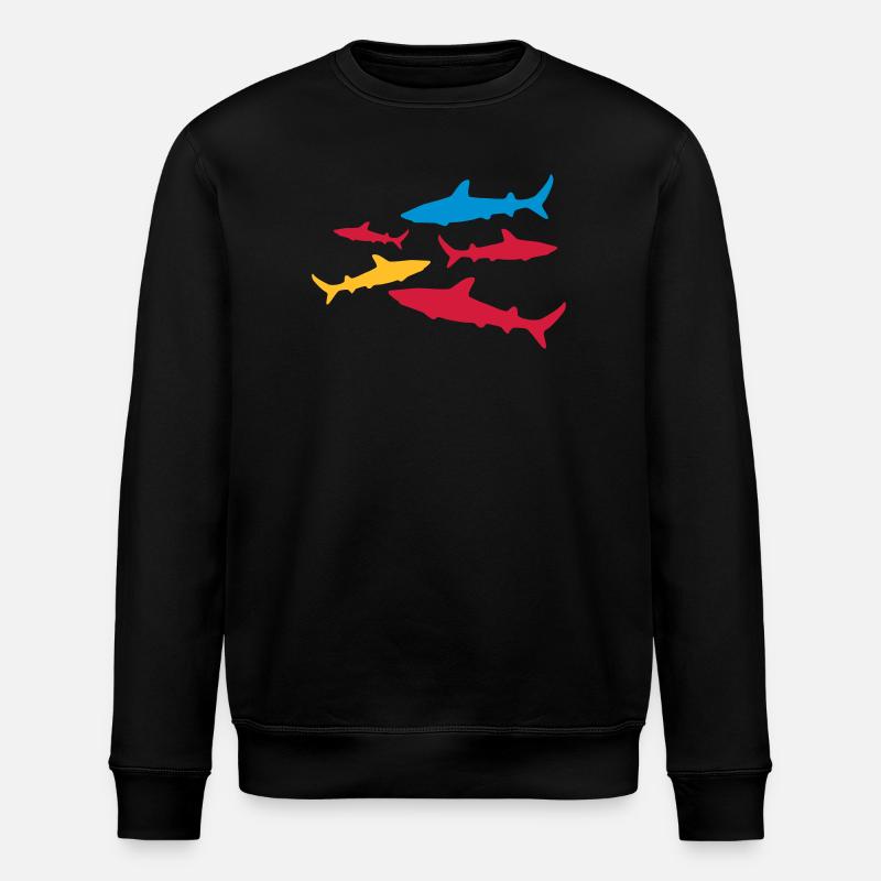 shark - Stanley/Stella ROLLER Unisex Organic Sweatshirt - black