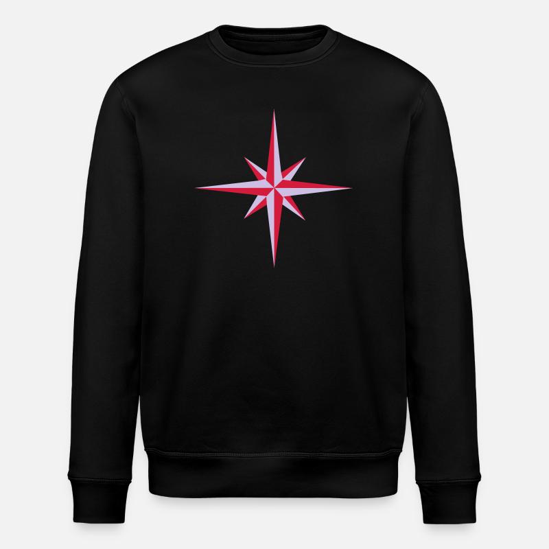 Compass - Stanley/Stella ROLLER Unisex Organic Sweatshirt - black