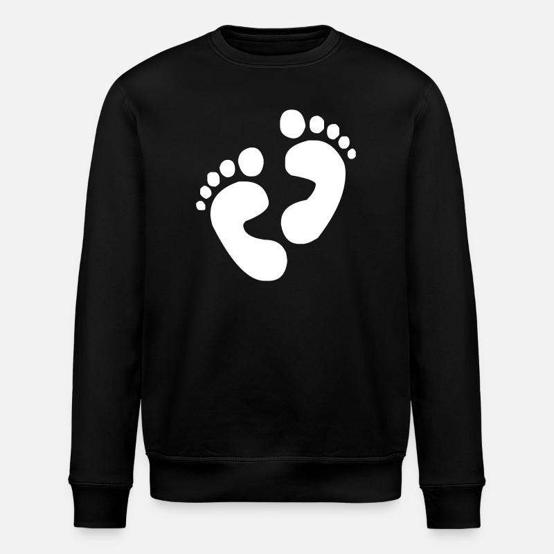 Empreintes de pas pieds - Sweat bio ROLLER Stanley/Stella Unisexe - noir