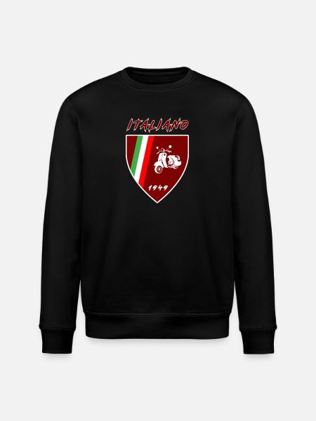 Italy Scooter / Italiano Gift Scooter - Stanley/Stella ROLLER Unisex Organic Sweatshirt - black
