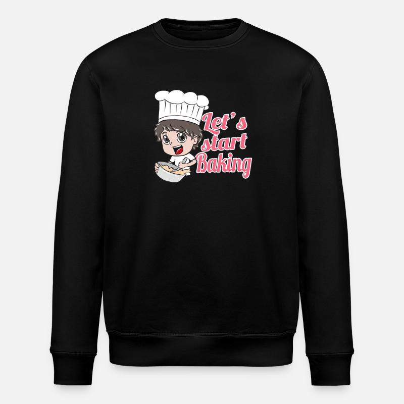 Backen Essen - Stanley/Stella Unisex Bio-Sweatshirt ROLLER - Schwarz