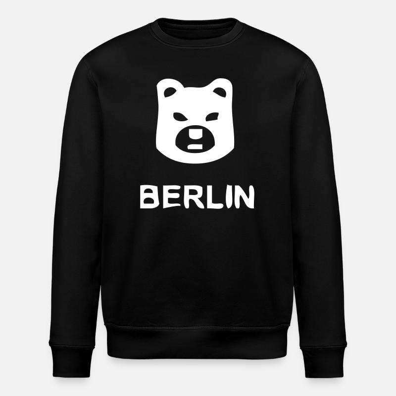 Berlin Bear - Stanley/Stella ROLLER Unisex Organic Sweatshirt - black