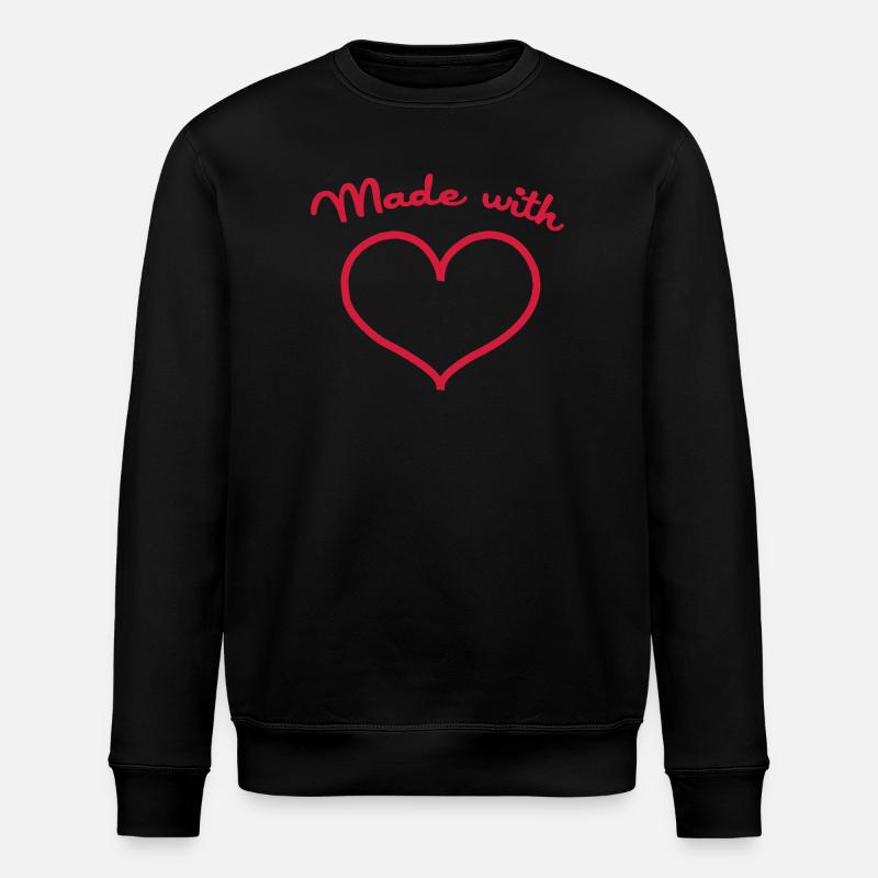 Made with love - Stanley/Stella Unisex Bio-Sweatshirt ROLLER - Schwarz