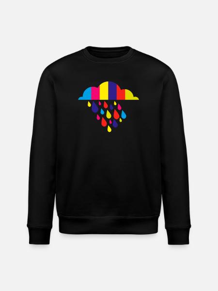 bunt herbst regen - Stanley/Stella Unisex Bio-Sweatshirt ROLLER - Schwarz