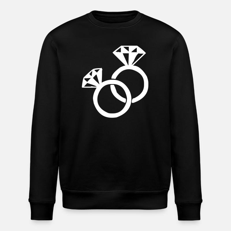 Die Diamantringe - Stanley/Stella Unisex Bio-Sweatshirt ROLLER - Schwarz