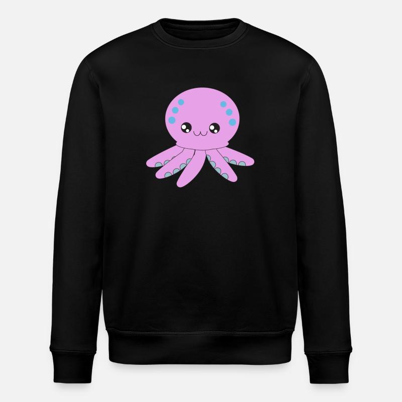 Pieuvre, pieuvre, tentacule, sous l'eau - Sweat bio ROLLER Stanley/Stella Unisexe - noir