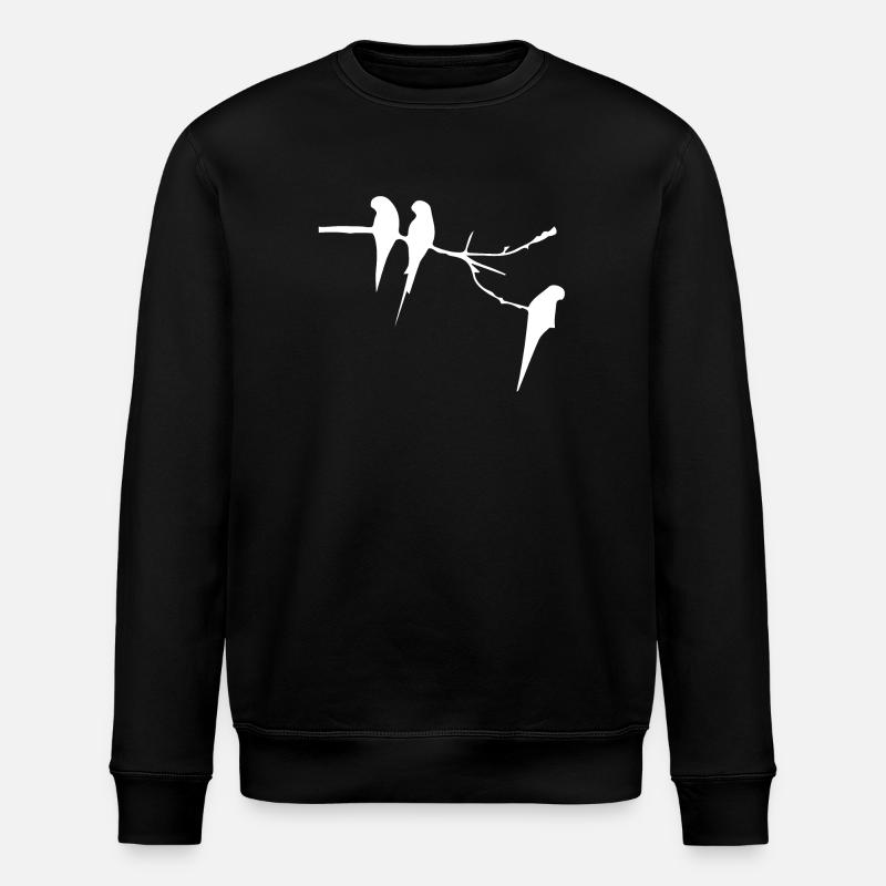 Oiseaux sur la branche - Sweat bio ROLLER Stanley/Stella Unisexe - noir