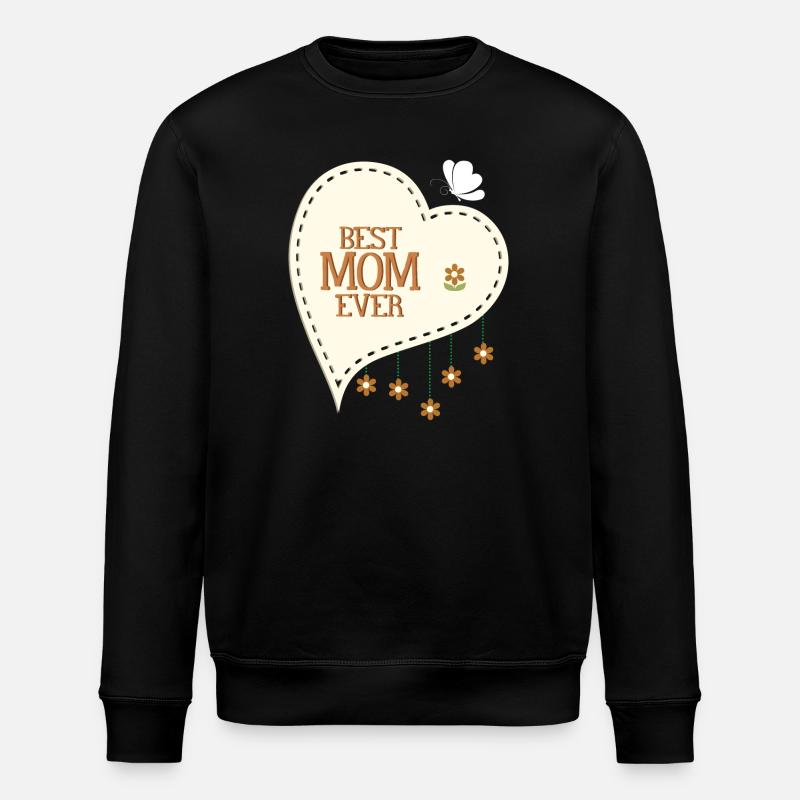 Beste Mutter aller Zeiten - Stanley/Stella Unisex Bio-Sweatshirt ROLLER - Schwarz