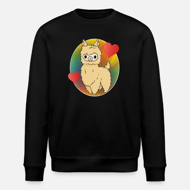 Alpaca - Stanley/Stella ROLLER Unisex Organic Sweatshirt - black