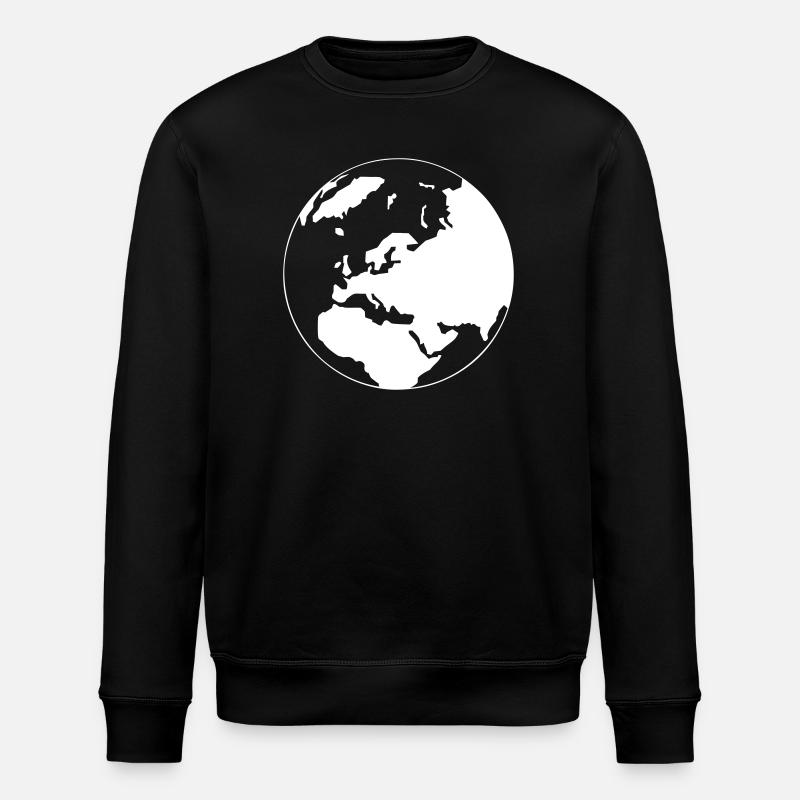Une carte du monde - Sweat bio ROLLER Stanley/Stella Unisexe - noir