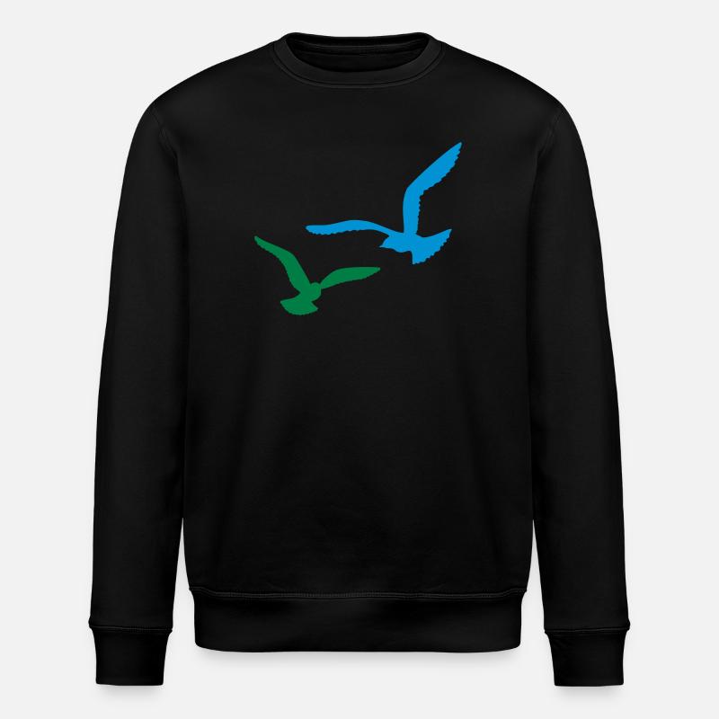 gull - Stanley/Stella ROLLER Unisex Organic Sweatshirt - black