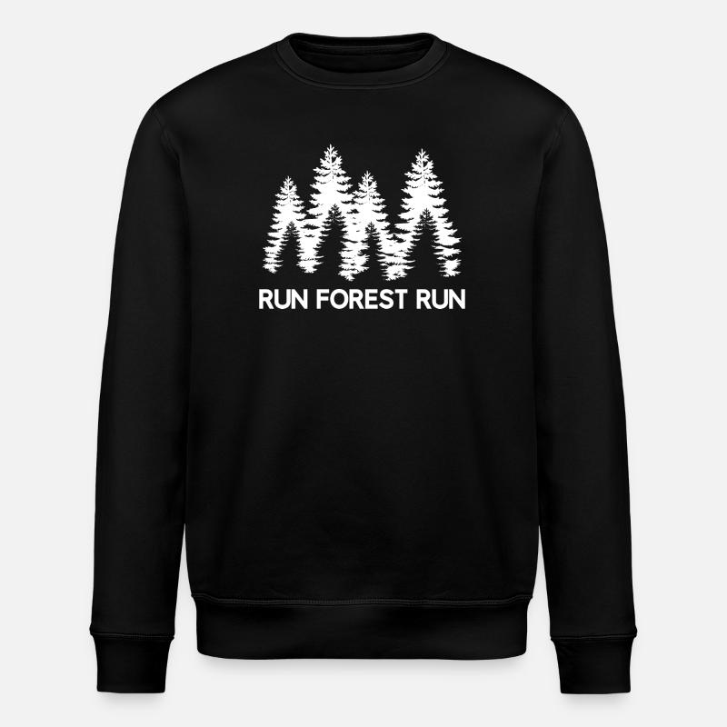 Run Forest Run - Stanley/Stella Unisex Bio-Sweatshirt ROLLER - Schwarz