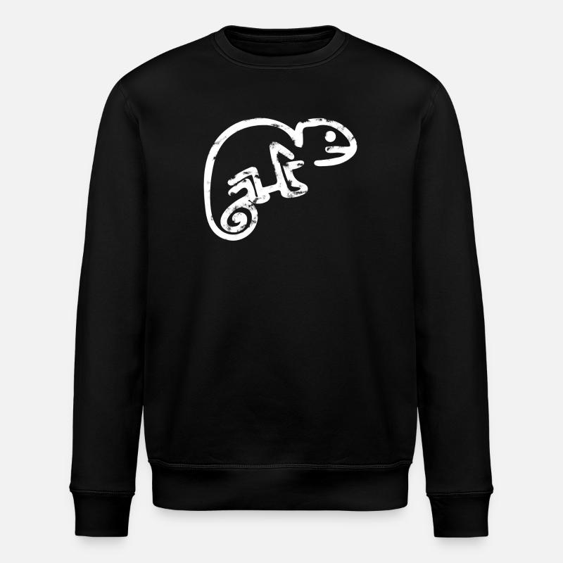 Chameleon Chalk - Stanley/Stella ROLLER Unisex Organic Sweatshirt - black