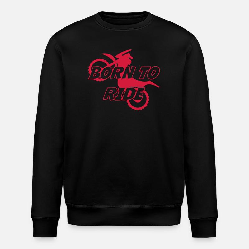 Born to Ride ! - Stanley/Stella Unisex Bio-Sweatshirt ROLLER - Schwarz