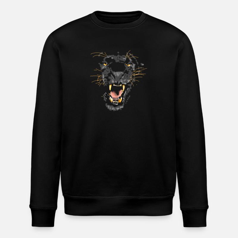 Panter - Stanley/Stella Unisex Bio-Sweatshirt ROLLER - Schwarz