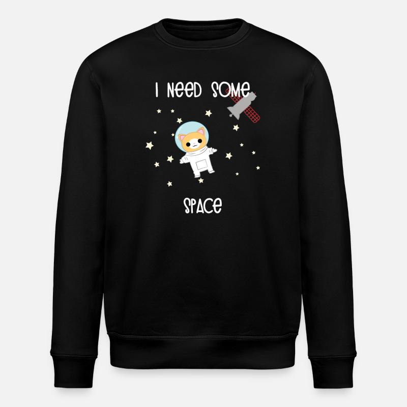 Science cat - Stanley/Stella ROLLER Unisex Organic Sweatshirt - black