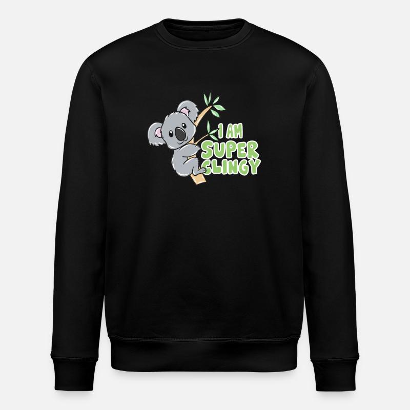 Koala bear - Stanley/Stella ROLLER Unisex Organic Sweatshirt - black