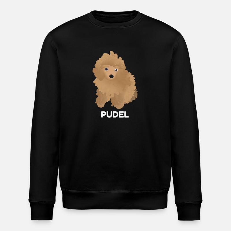 Pudel Welpe - Stanley/Stella Unisex Bio-Sweatshirt ROLLER - Schwarz