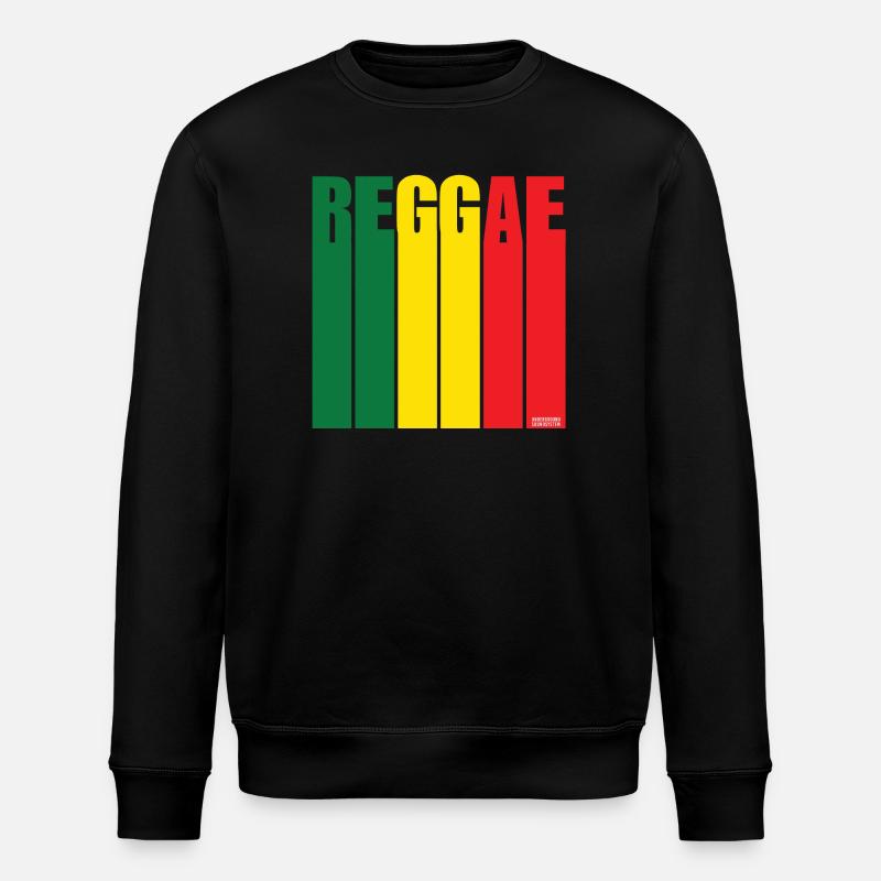 Reggae Farbblock Banner - Stanley/Stella Unisex Bio-Sweatshirt ROLLER - Schwarz